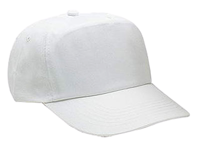 5-Panel Heavy Brushed Cap-white-headwear