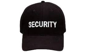 6-Panel Embroidered Security Cap