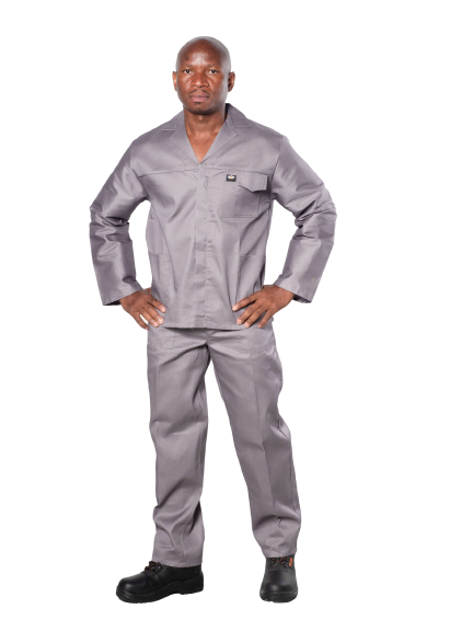 Polycotton 2-Piece Conti Suit - technical Workwear - grey