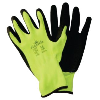Proflex Nitrile Smooth Palm Gloves - Lime/Black