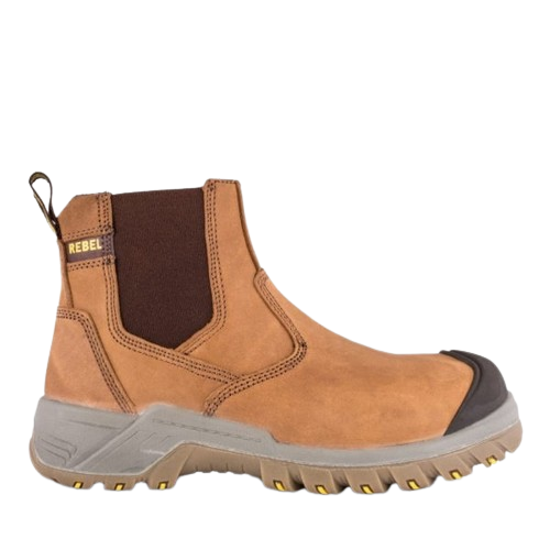 Rebel Crazy Horse Safety Boot - STC - Tan