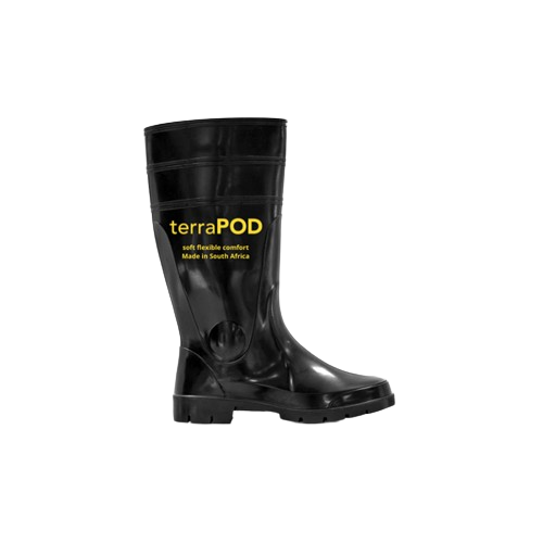Terrapod Builder Gumboot - NSTC - Black