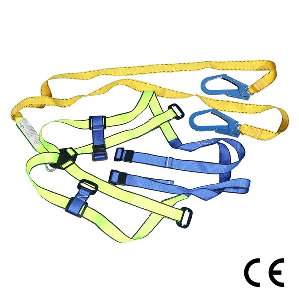 Double Lanyard Full Body Harness With Scaffold Hook