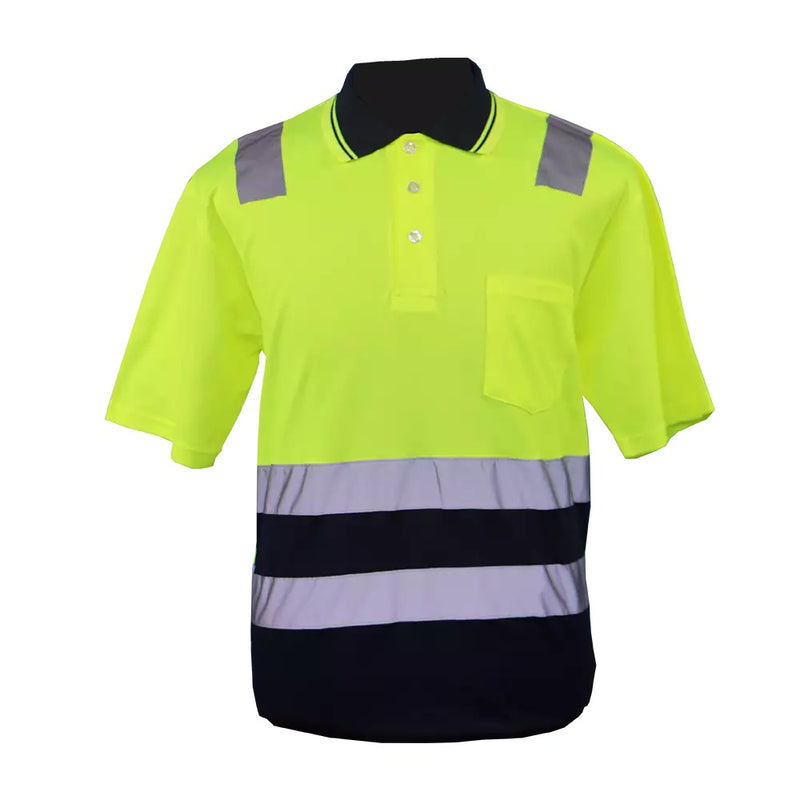 Hi-Viz Reflective Two-Tone Golf Shirt