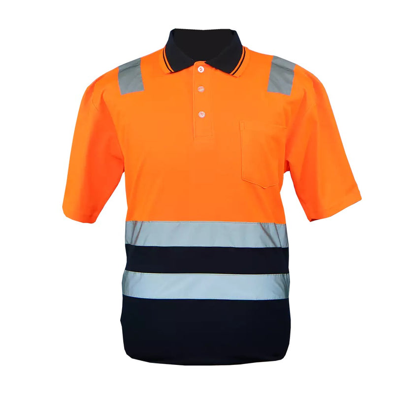 Hi-Viz Reflective Two-Tone Golf Shirt