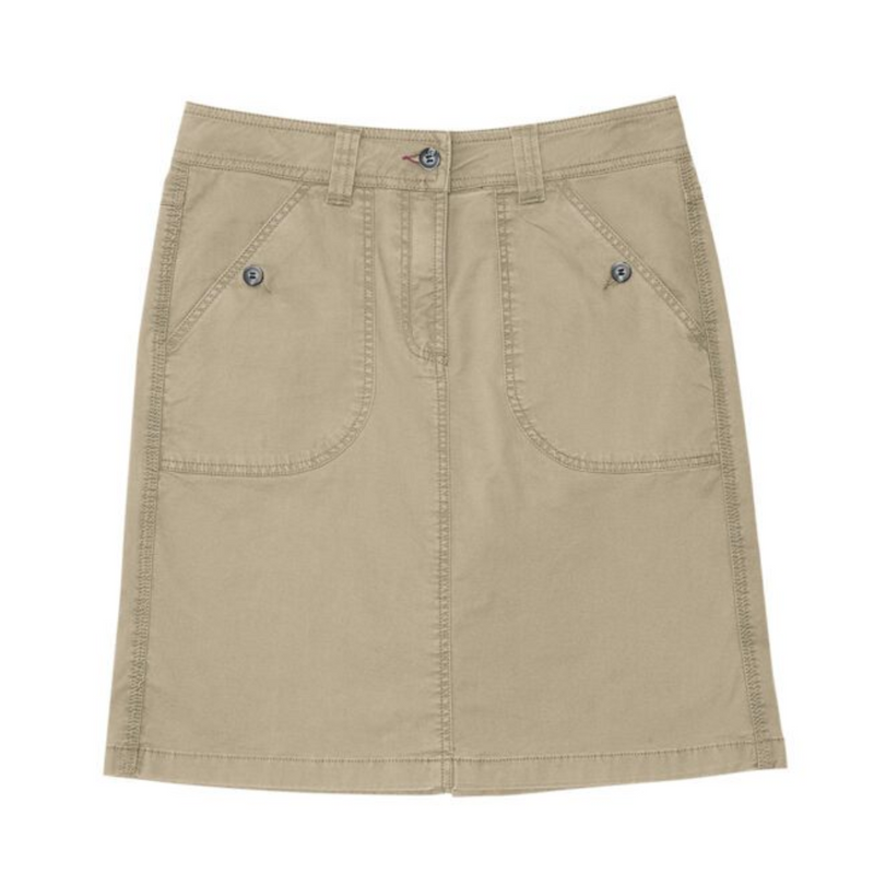 Khaki Demin Skirt-Safari Wear-Outdoor Clothing