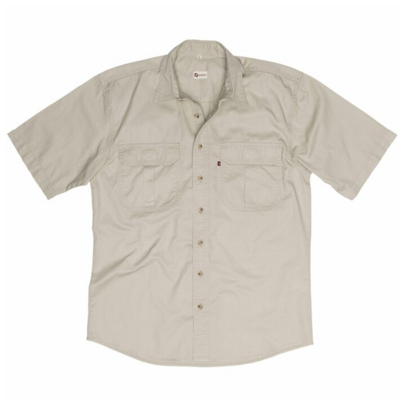 Khaki Short Sleeved Shirt-Safari Wear-Outdoor Clothing