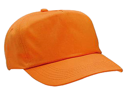 5 Panel Cap-Headwear-Workwear-orange