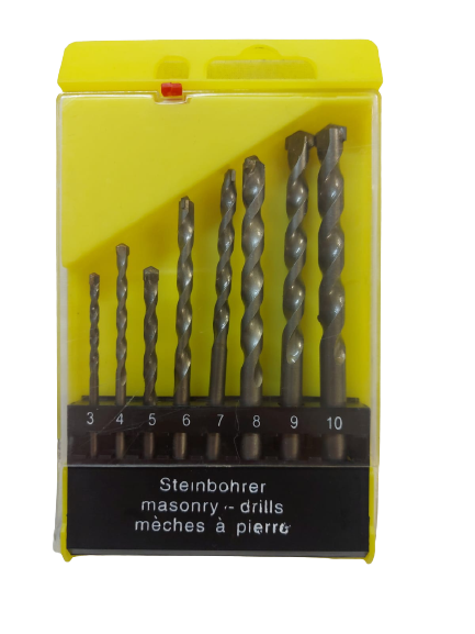 8-Piece Masonry Drill Bit Set