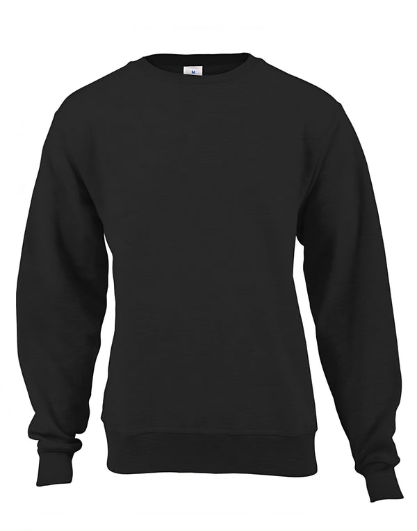 Classic Men's Fleece Sweater-black-workwear-uniform