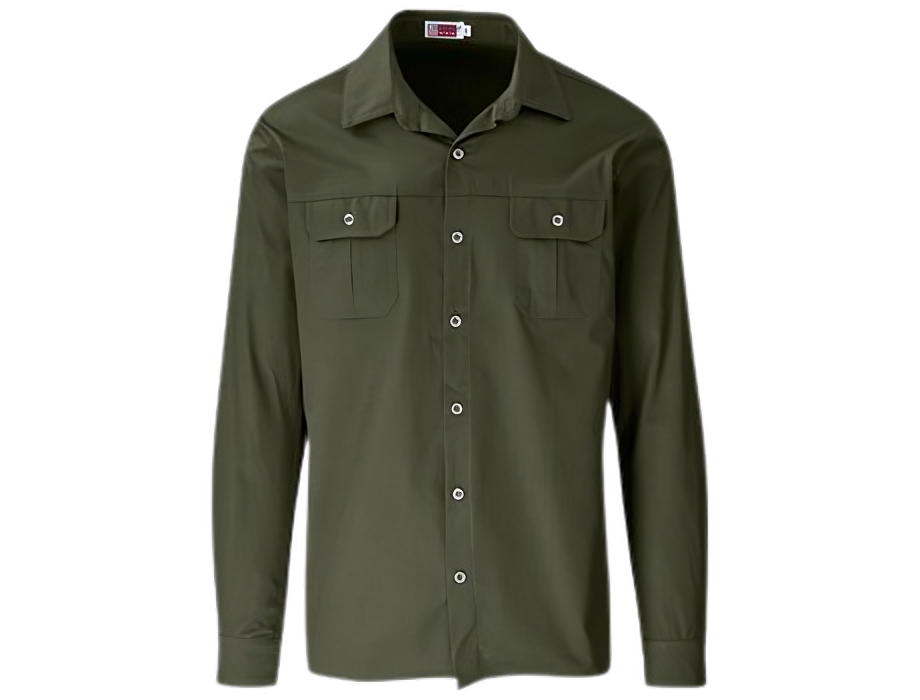  Original Men's Long Sleeve Wildstone Safari Bush Shirt 