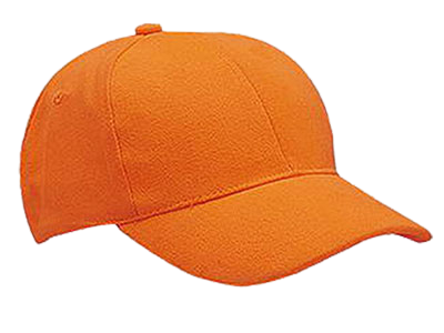 6-Panel Heavy Brushed Cap-headwear-workwear-orange