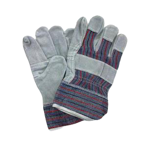 Candy Stripe Chrome Leather Gloves-PPE Gloves
