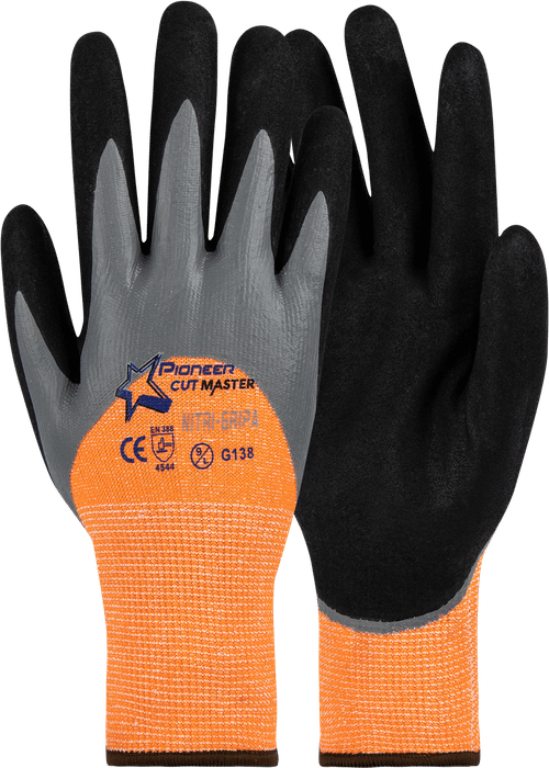 Cutmaster Nitri-Grippa Cut Level 5 3/4 Dipped Glove-Safety Gloves