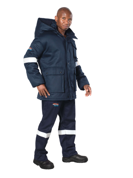 D59 SABS Flame Acid Thermal Winter Jacket Navy Blue - Technical Workwear