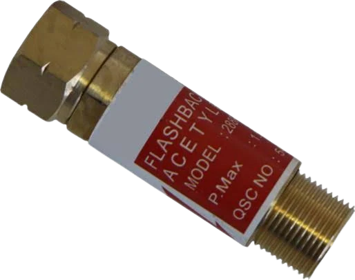 Pioneer - Flash Back Arrestor ACETYLENE Torch End 9/16" Brass