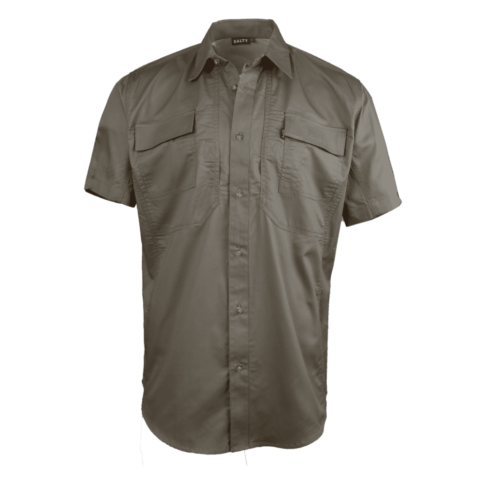 Katima Men's Vented Utility Shirt-Green-Safari Wear-Outdoor Clothing