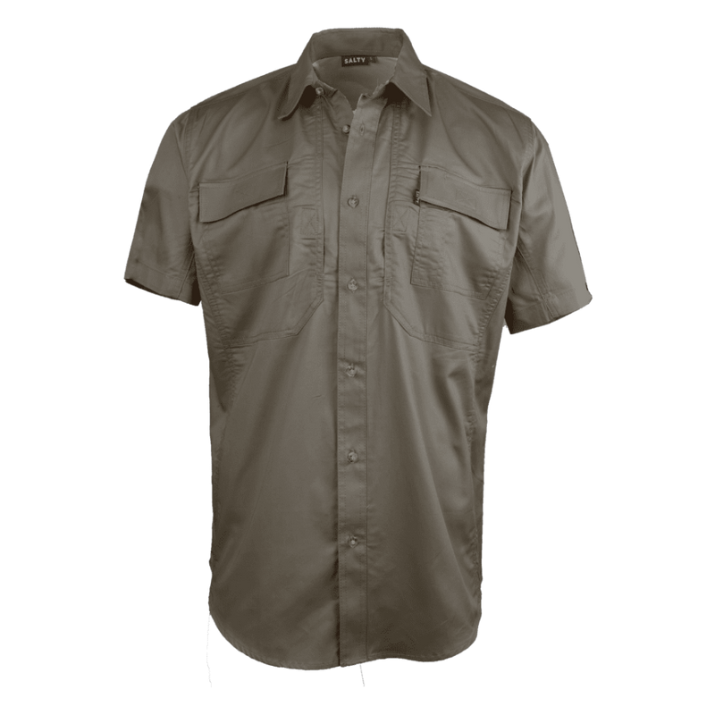 Katima Men's Vented Utility Shirt-Green-Safari Wear-Outdoor Clothing