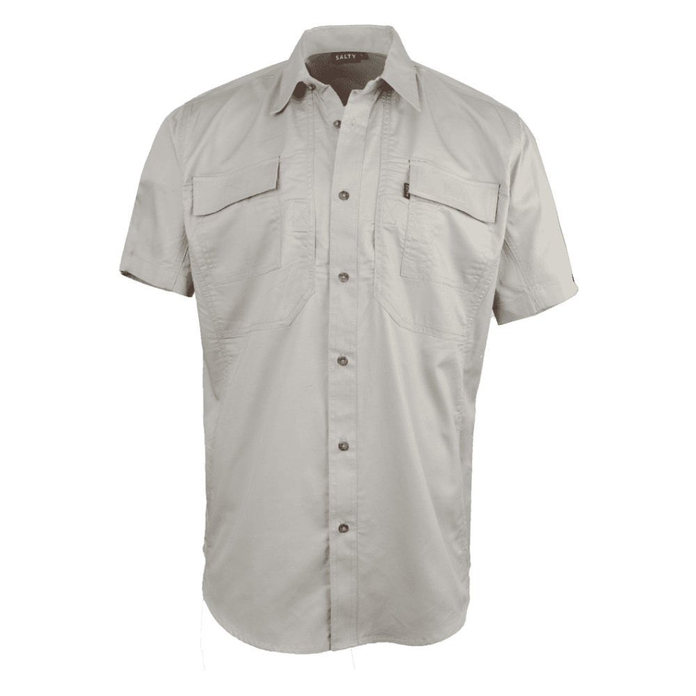 Katima Men's Vented Utility Shirt-Khaki-Safari Wear-Outdoor Clothing