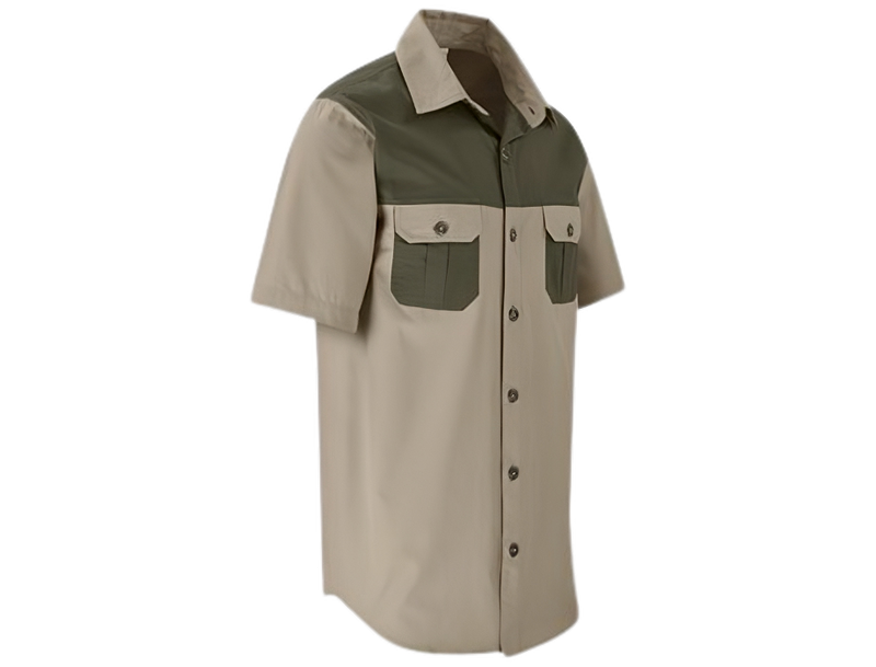 Original Short Sleeve 2-Tone Bush Shirt-totalguard