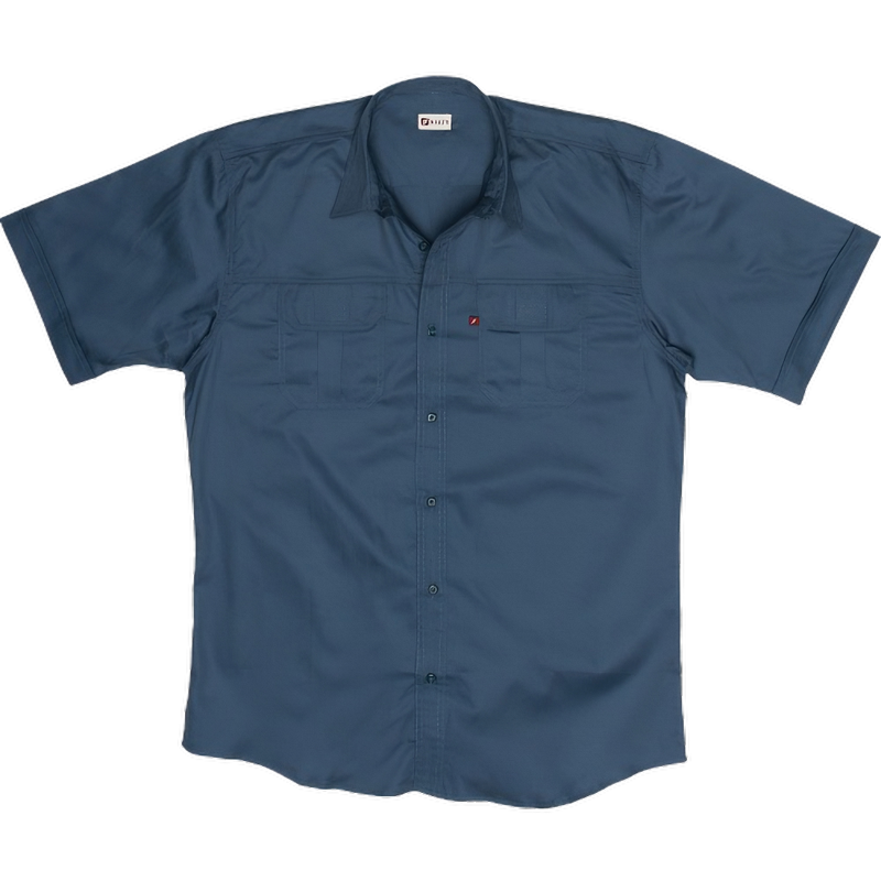 Tugela Men's Bush Shirt-Blue-Safari wear-Outdoor Clothing