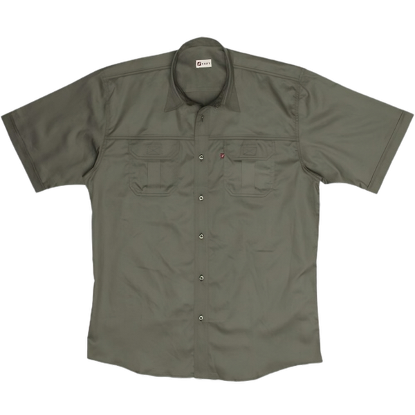 Tugela Men's Bush Shirt-Olive-Safari wear-Outdoor Clothing