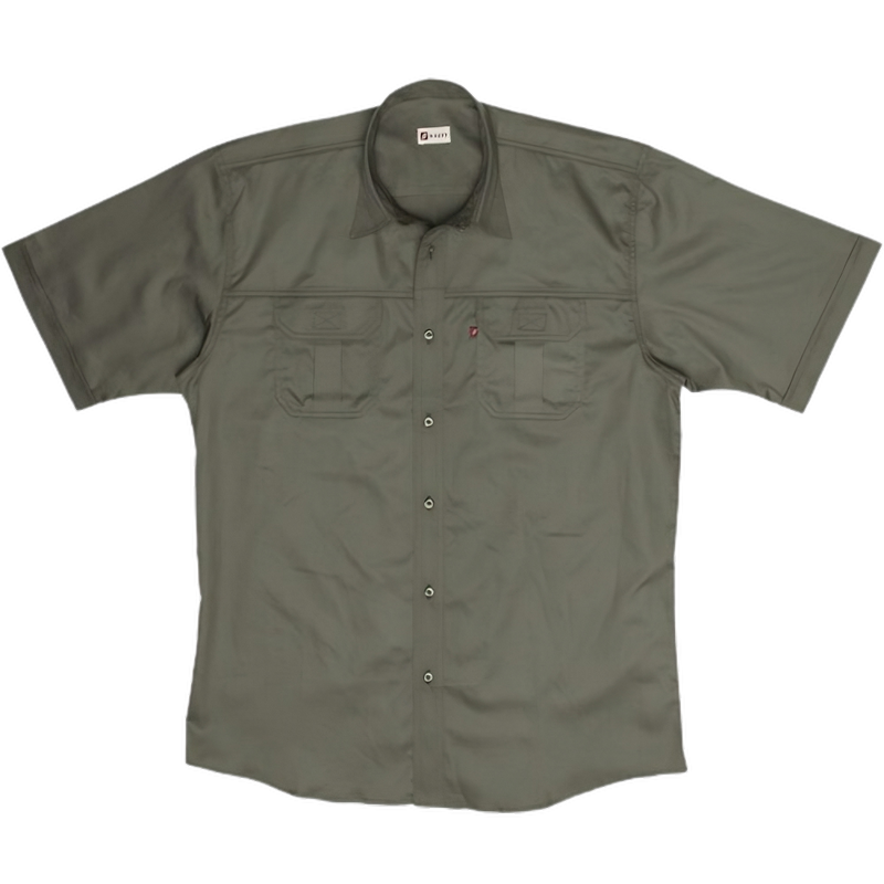 Tugela Men's Bush Shirt-Olive-Safari wear-Outdoor Clothing