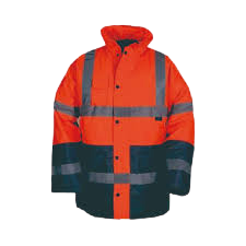 Hi-Viz Two-Tone Reflective Safety Parka Jacket