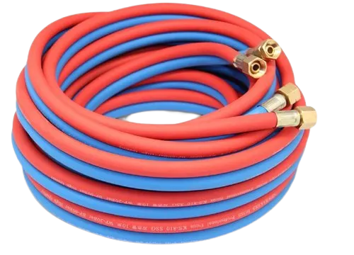 Red/Blue Rubber Oxy/Acet Twin Gas Hose - 8mm 50m Roll
