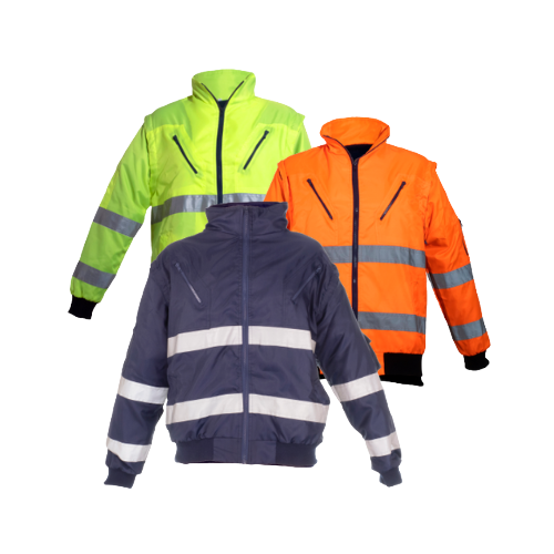 high visibility bomber jacket-bunny jacket-workwear