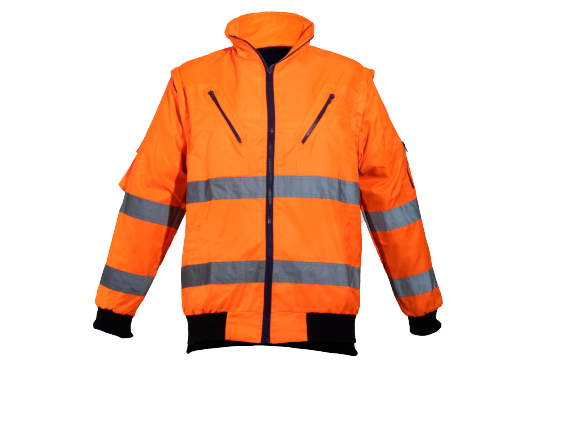 high visibility bomber jacket-bunny jacket-workwear