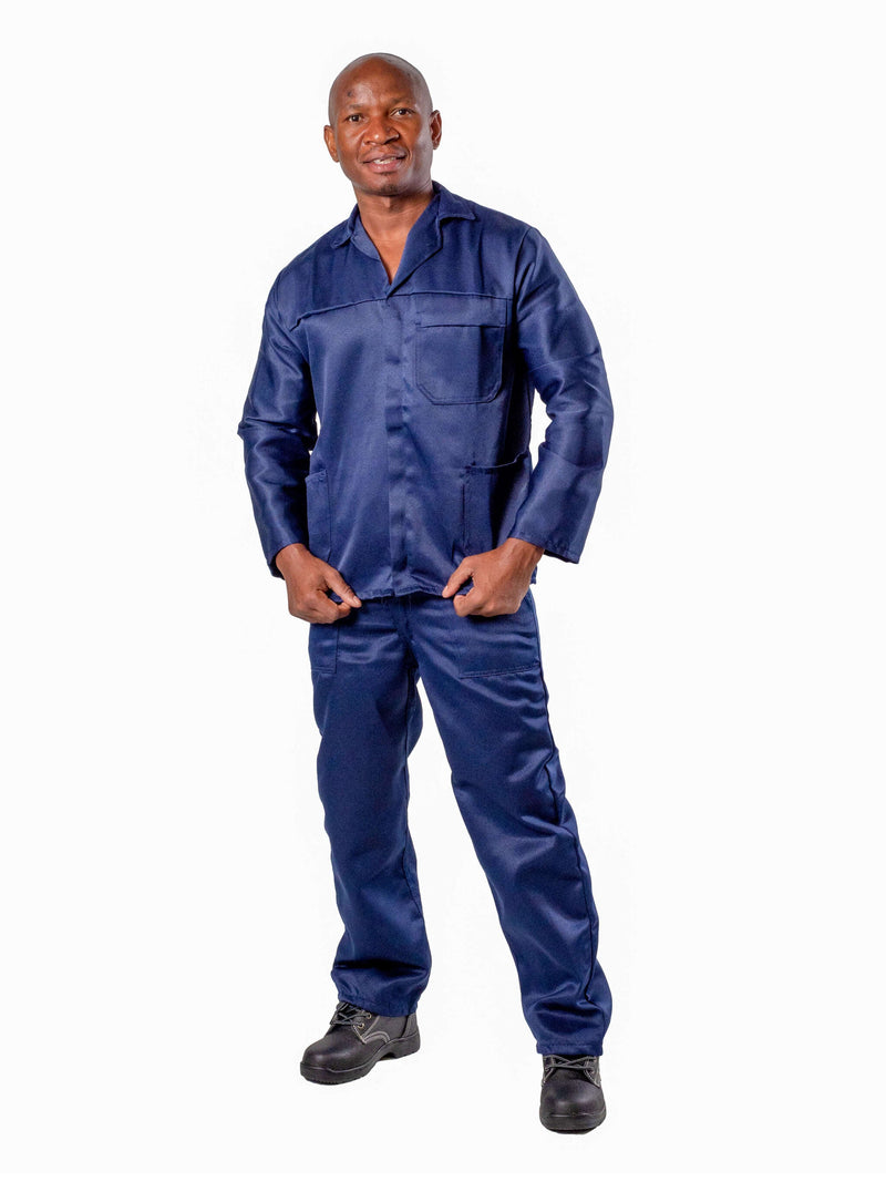 classic 80 20 polycotton two piece conti suit navy - safety workwear
