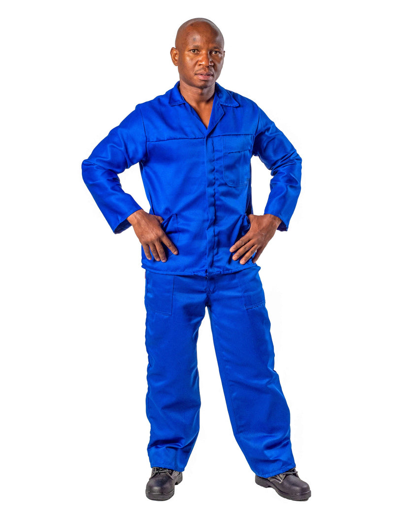 classic 80 20 polycotton two piece conti suit royal blue - safety workwear