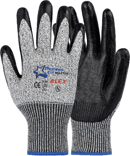 Cutmaster Alex Cut Level 5 Knuckle Flat Nitrile Dipped Glove-PPE Gloves