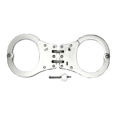Double Link Nickel-Plated Handcuff