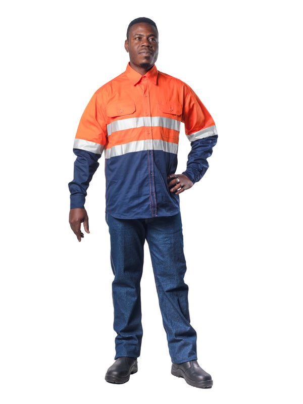 hi-viz-100_-cotton-vented-workshirt-orange-navy-totalguard-workwear