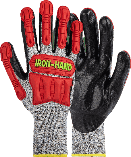 MAXMAC Iron Hand Cut Level 5 Knuckle Nitrile Palm Glove-Hand Protection