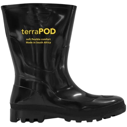 terrapod Unisex 3/4 Mid-Calf Gumboot-work boots-safety footwear