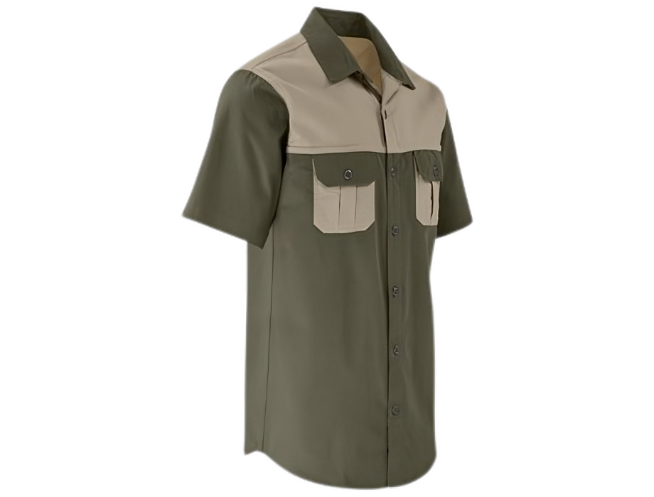 Original Short Sleeve 2-Tone Bush Shirt-totalguard