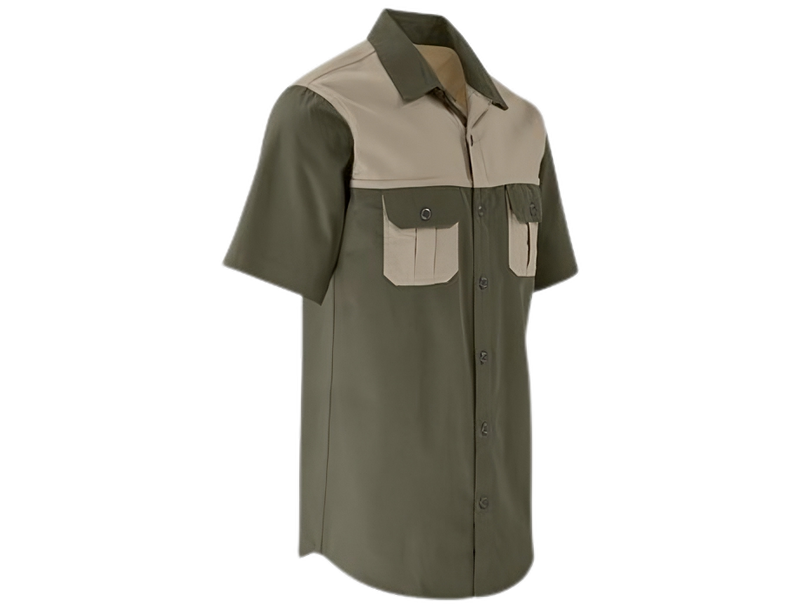 Original Short Sleeve 2-Tone Bush Shirt-totalguard