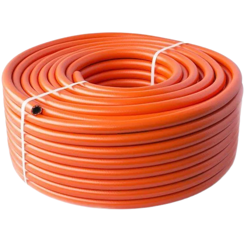 Orange Rubber LPG Gas Hose - 8mm 100m Roll