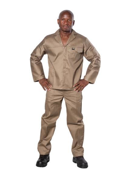 Polycotton 2-Piece Conti Suit - technical Workwear- khaki