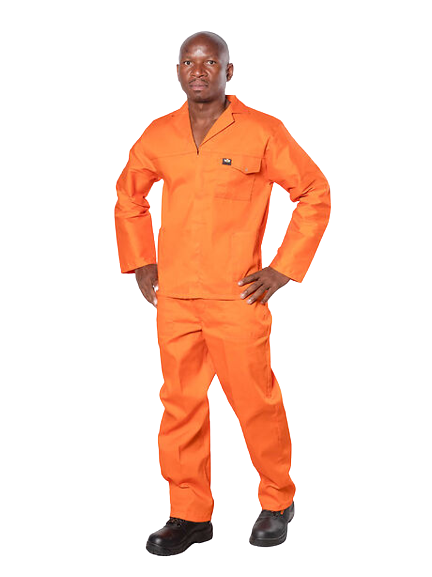 Polycotton 2-Piece Conti Suit - technical Workwear- orange