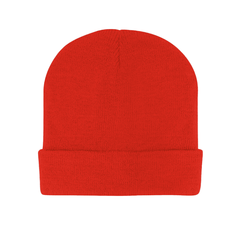 Knitted Beanie - Red - Headwear