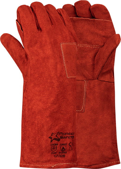 Red Heat Resistant Kevlar Stitched Glove-Hand Protection