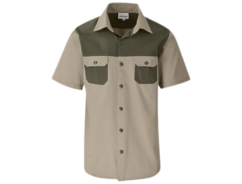 Original Short Sleeve 2-Tone Bush Shirt-totalguard