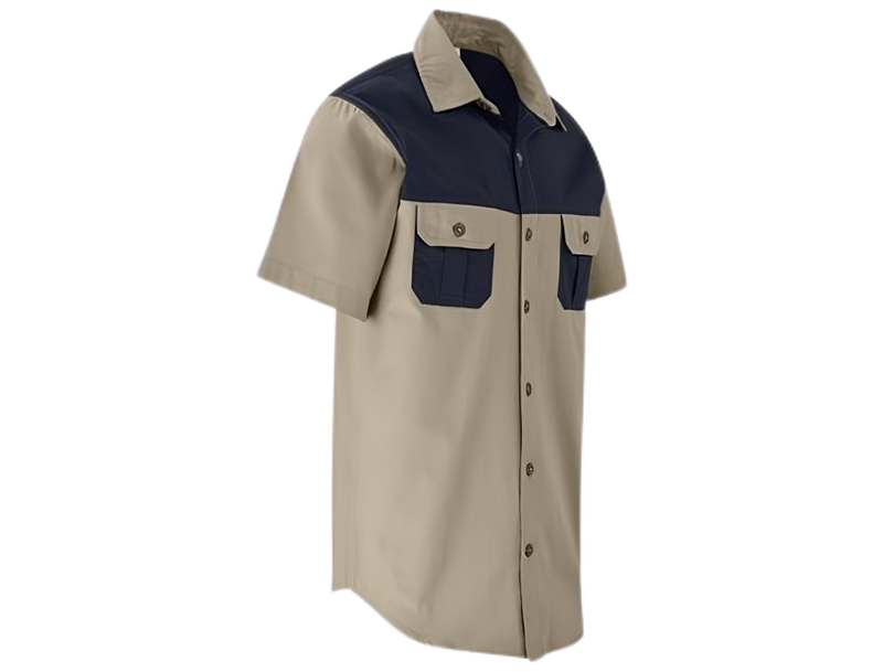 Original Short Sleeve 2-Tone Bush Shirt-totalguard